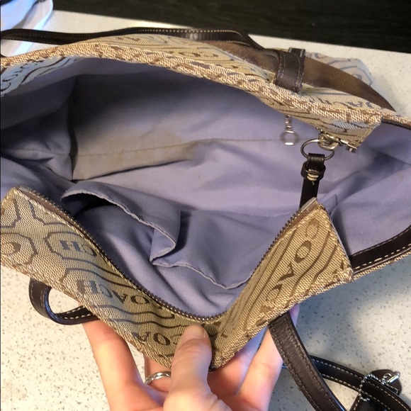 VINTAGE Brown Classic Coach Purse - Picture 4 of 7